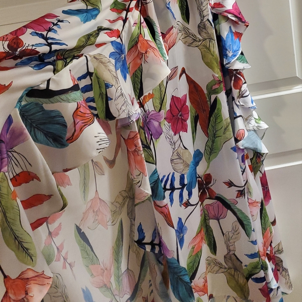 PatBo Zamia cutout Maxi Floral dress - Picture 7 of 11